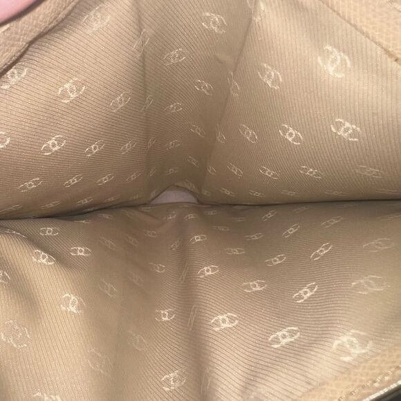 Chanel Biege Caviar Leather CC Logo Long Wallet - Picture 9 of 12